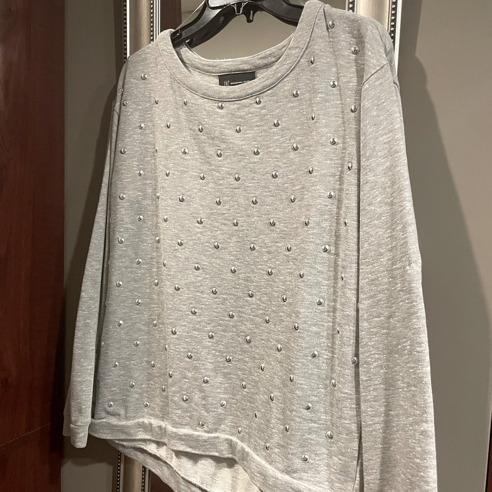 INC Studded Top, Size L